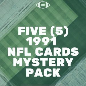 Five (5) 1991 NFL Cards Mystery Pack